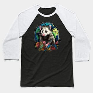 Opossum Earth Day Baseball T-Shirt
